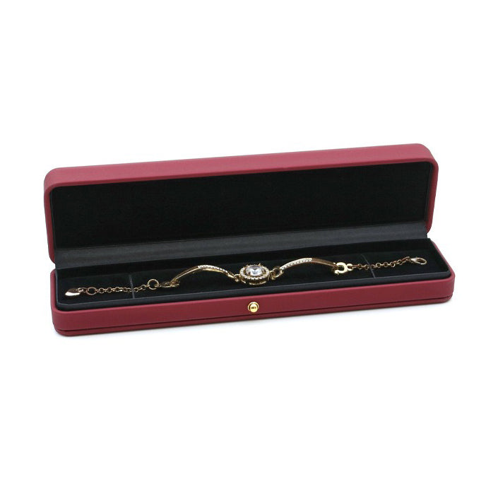 BOÎTE CADEAU À BIJOUX EN CUIR PU HAUT DE GAMME (SANS LOGO)