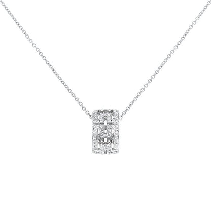 [Lumi Jewels]PARENTESI NECKLACE SILVER DIAMOND