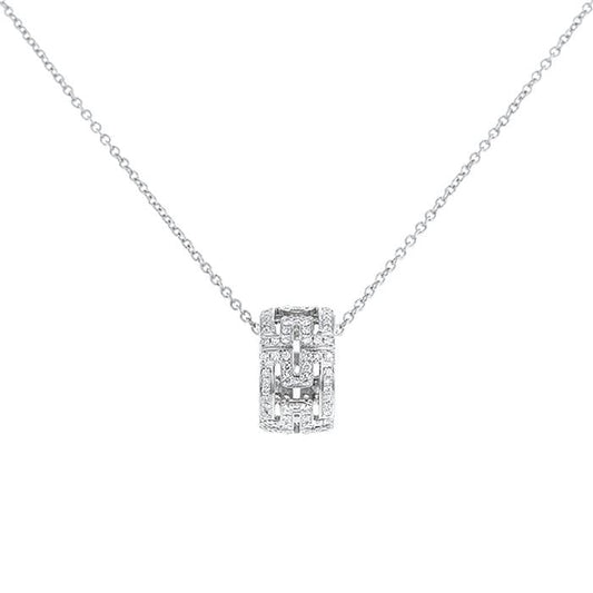 [Lumi Jewels]PARENTESI NECKLACE SILVER DIAMOND