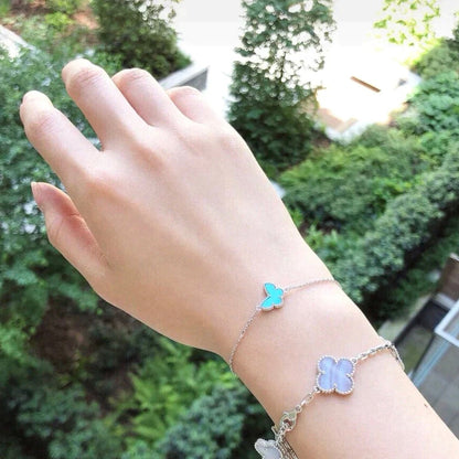 [Lumi Jewels]BUTTERFLY TURQUOISE BUTTERFLY BRACELET SILVER