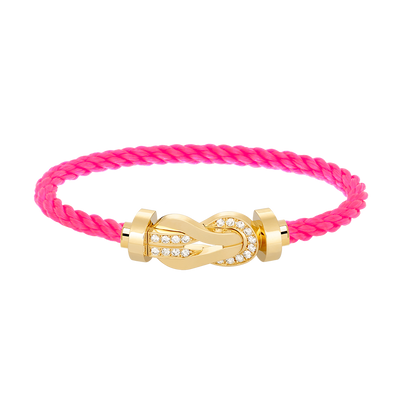 [Lumi Jewels]CHANCE LARGE 8 FIGURE BUCKLE HALF DIAMOND BRACELET GOLD