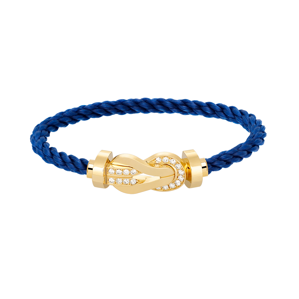 [Lumi Jewels]CHANCE LARGE 8 FIGURE BUCKLE HALF DIAMOND BRACELET GOLD
