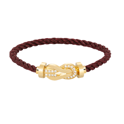 [Lumi Jewels]CHANCE LARGE 8 FIGURE BUCKLE HALF DIAMOND BRACELET GOLD