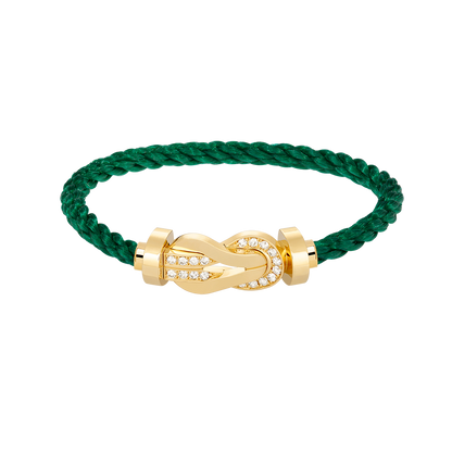 [Lumi Jewels]CHANCE LARGE 8 FIGURE BUCKLE HALF DIAMOND BRACELET GOLD