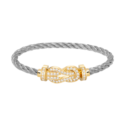 [Lumi Jewels]CHANCE LARGE 8 FIGURE BUCKLE FULLDIAMOND BRACELET GOLD