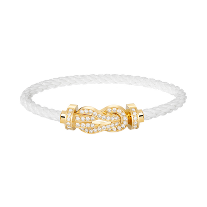 [Lumi Jewels]CHANCE LARGE 8 FIGURE BUCKLE FULLDIAMOND BRACELET GOLD