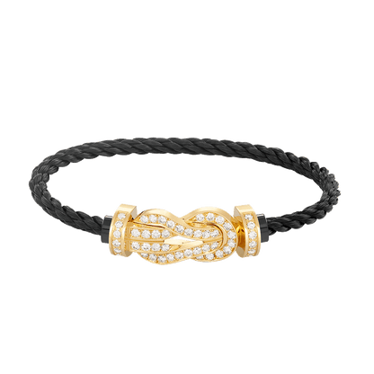 [Lumi Jewels]CHANCE LARGE 8 FIGURE BUCKLE FULLDIAMOND BRACELET GOLD