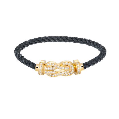 [Lumi Jewels]CHANCE LARGE 8 FIGURE BUCKLE FULLDIAMOND BRACELET GOLD