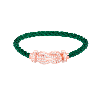 [Lumi Jewels]CHANCE LARGE 8 FIGURE BUCKLE FULL DIAMOND BRACELET ROSE GOLD