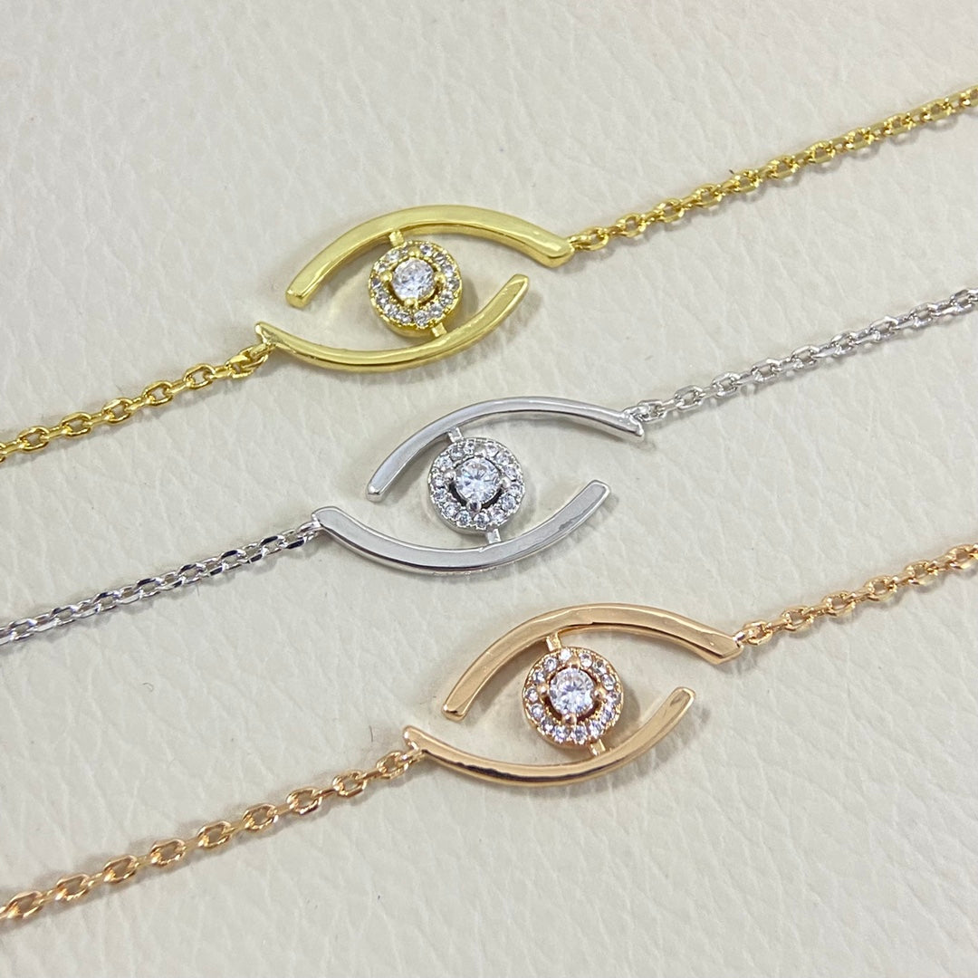 [Lumi]Lucky Eye Pave-Set Diamond Bracelet