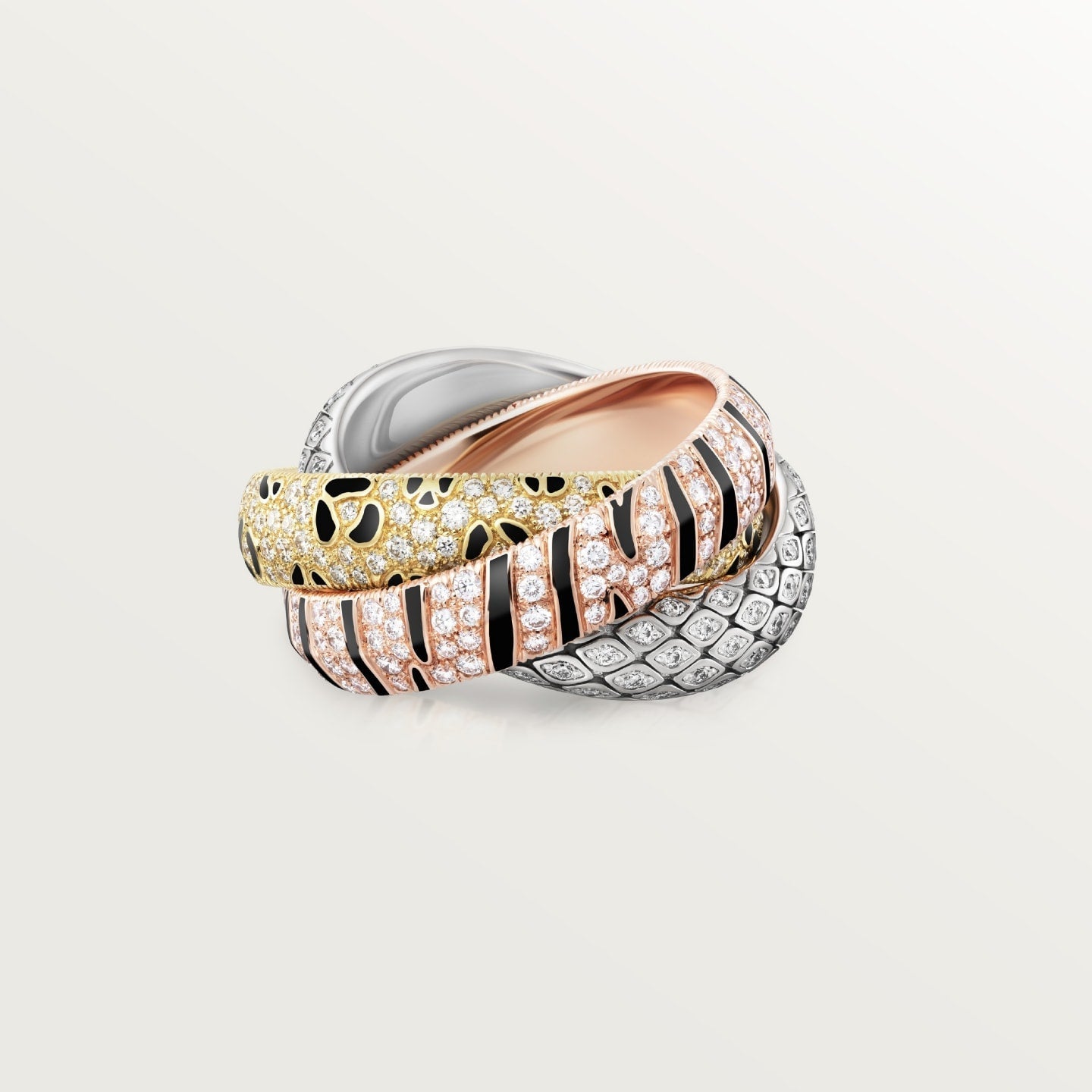 [Lumi Jewelery]TRINITY  RING LEOPARD PRINT