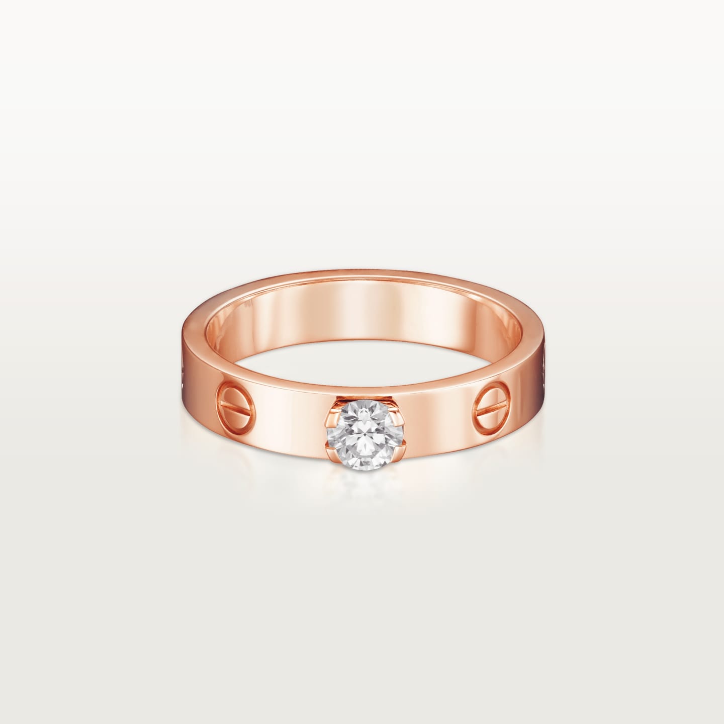 [Lumi Jewelery]LOVE RING 3.6MM 1 BIG DIAMOND