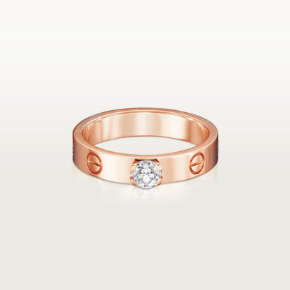 [Lumi Jewelery]LOVE RING 3.6MM 1 BIG DIAMOND