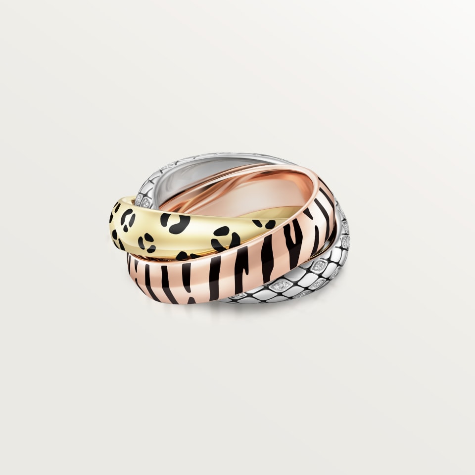 [Lumi Jewelery]TRINITY  RING LEOPARD PRINT