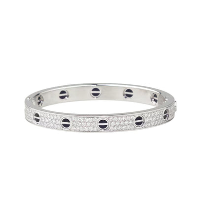 [Lumi Jewelery]LOVE BRACELET 6.1MM DIAMOND-PAVED CERAMIC