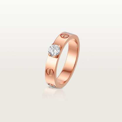 [Lumi Jewelery]LOVE RING 3.6MM 1 BIG DIAMOND