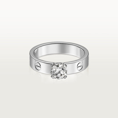 [Lumi Jewelery]LOVE RING 3.6MM 1 BIG DIAMOND
