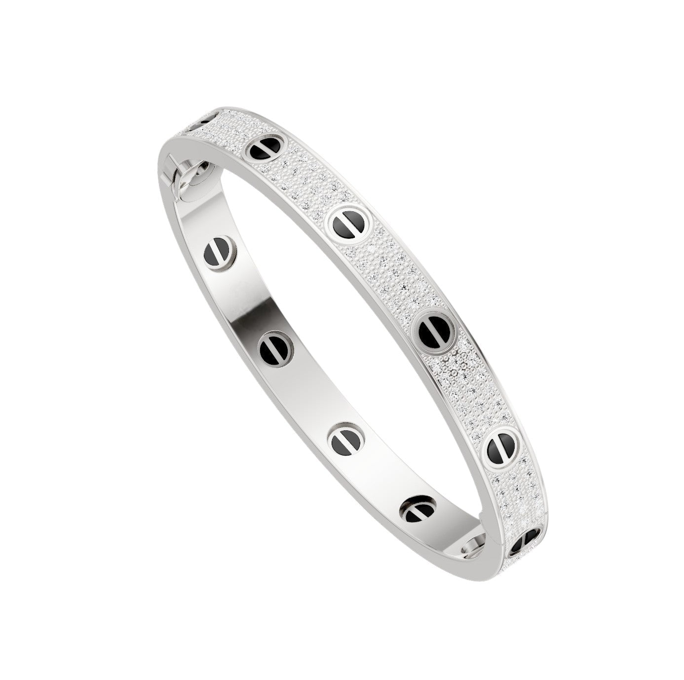 [Lumi Jewelery]LOVE BRACELET 6.1MM DIAMOND-PAVED CERAMIC