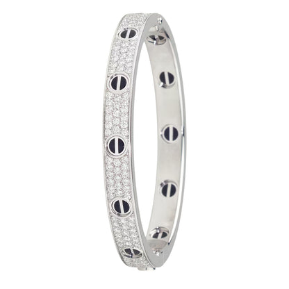 [Lumi Jewelery]LOVE BRACELET 6.1MM DIAMOND-PAVED CERAMIC