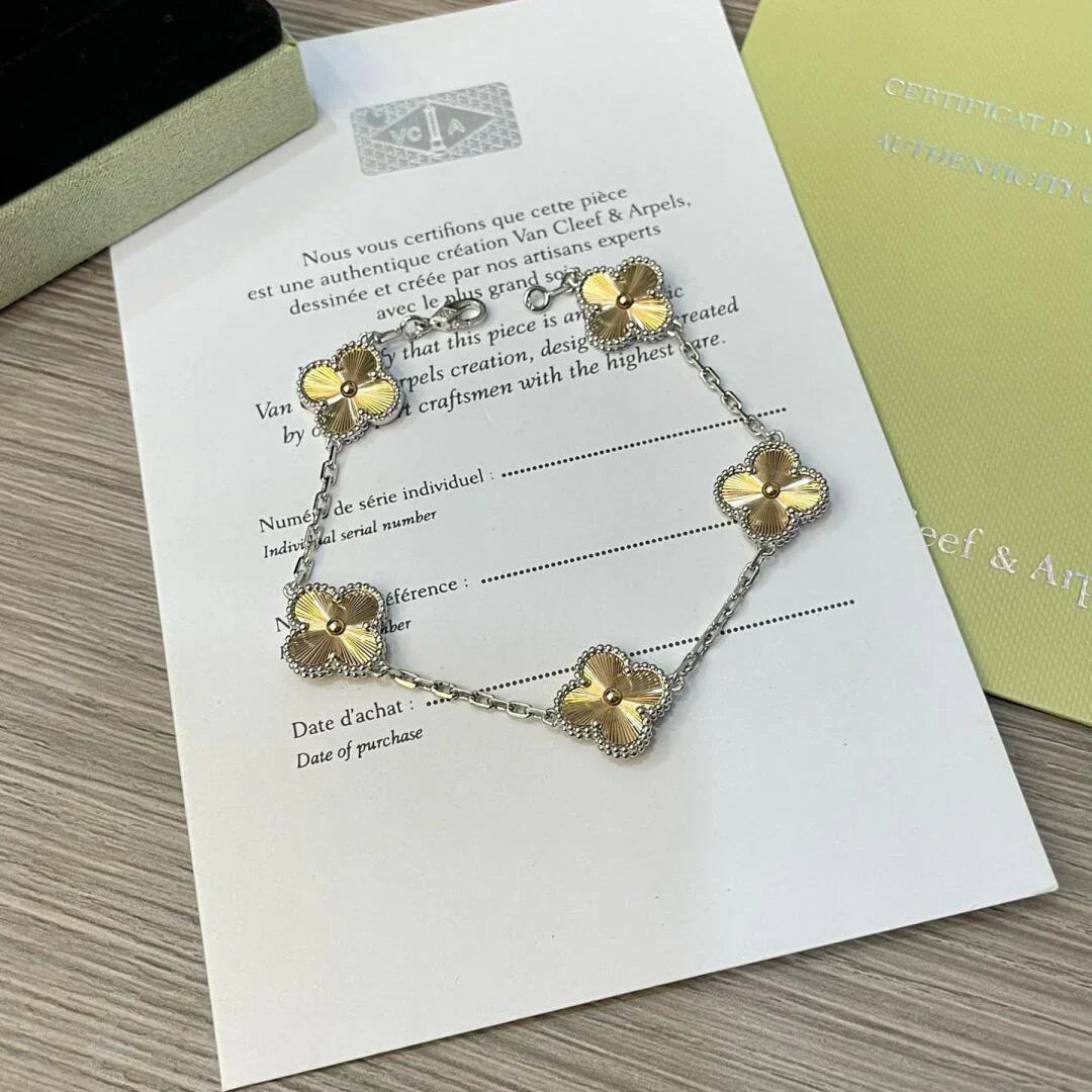 [Lumi Jewels]BRACELET TRÈFLE 5 MOTIFS ÉDITION LIMITÉE NOËL