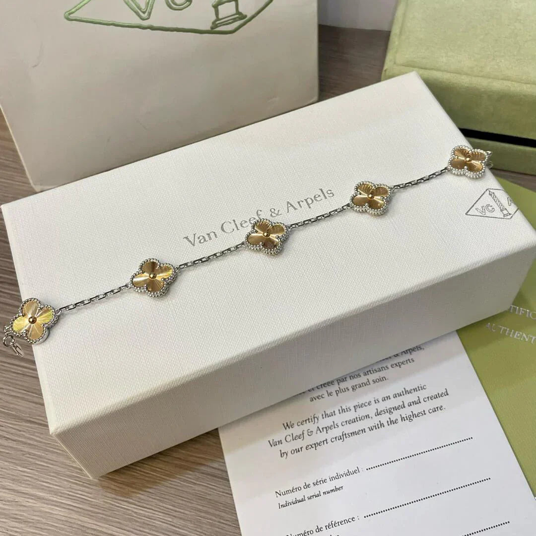 [Lumi Jewels]BRACELET TRÈFLE 5 MOTIFS ÉDITION LIMITÉE NOËL