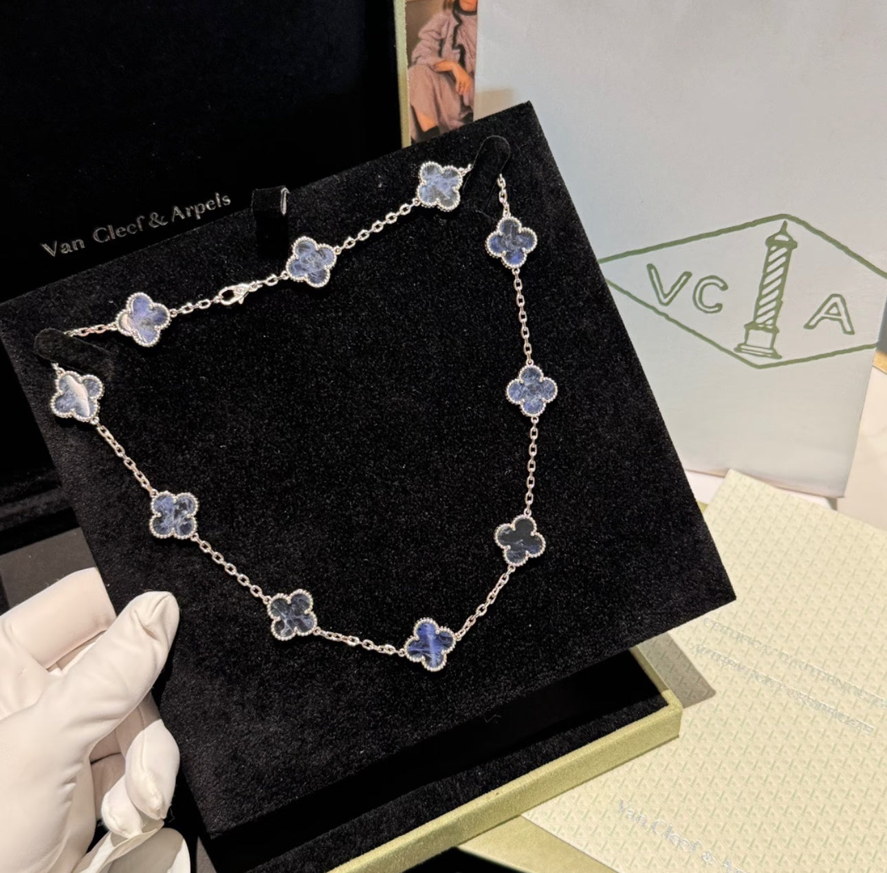 [Lumi Jewels]COLLIER TRÈFLE 10 MOTIFS PIERRE BIDEE