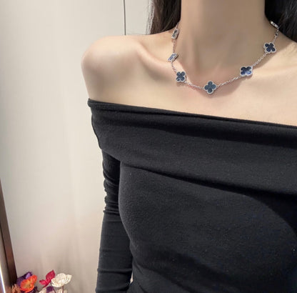 [Lumi Jewels]COLLIER TRÈFLE 10 MOTIFS PIERRE BIDEE