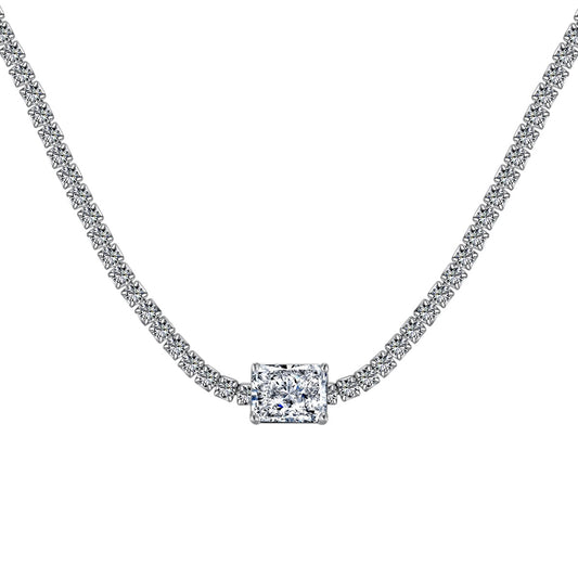 [Lumi Jewels]2.0 carat Ornate Emerald Cut Necklace