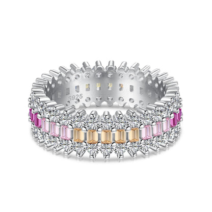 [Lumi Jewels]Ornate Colorful Radiant Cut Daily Ring