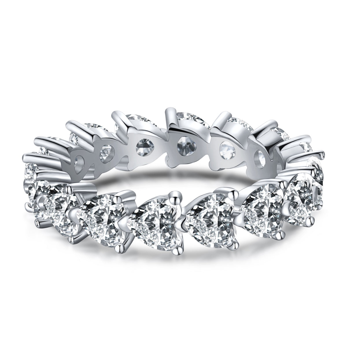 [Lumi Jewels]0.25 Carat Radiant Romance Heart Cut Lover Ring
