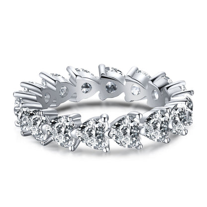 [Lumi Jewels]0.25 Carat Radiant Romance Heart Cut Lover Ring