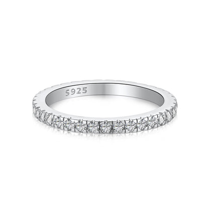 [Lumi Jewels]Delicate Sparkling Round Cut Daily Ring