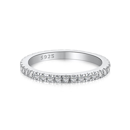 [Lumi Jewels]Delicate Sparkling Round Cut Daily Ring