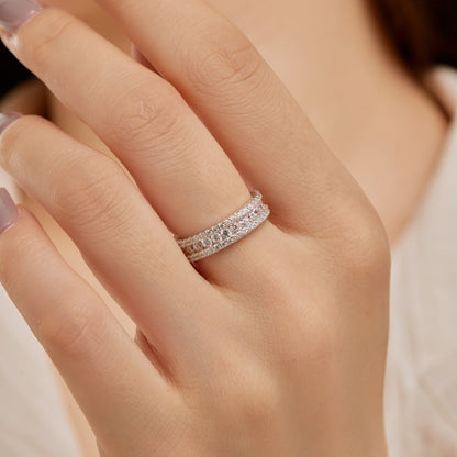 [Lumi Jewels]Delicate Colorful Round Cut Daily Ring