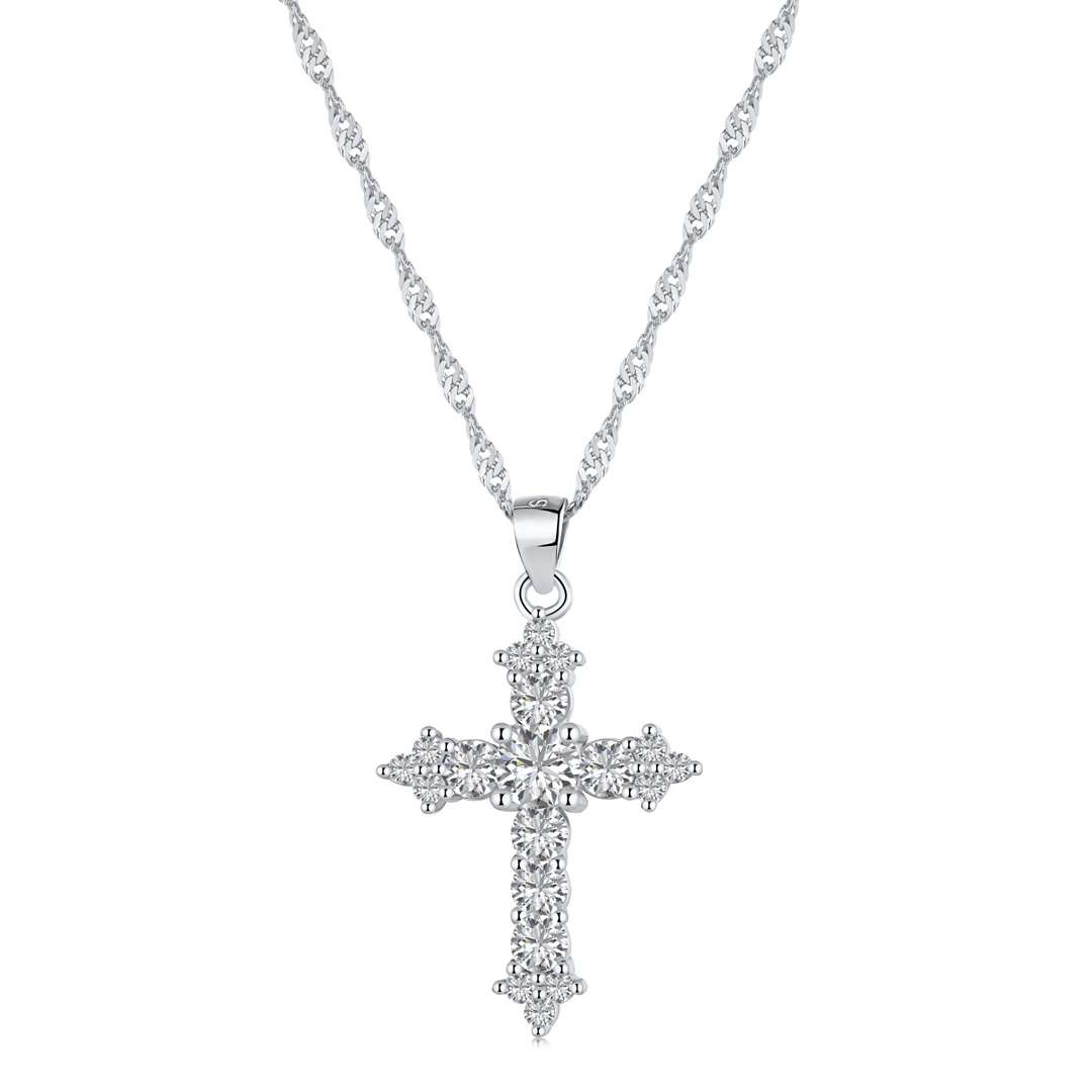 [Lumi Jewels]Delicate Cross Shape Necklace