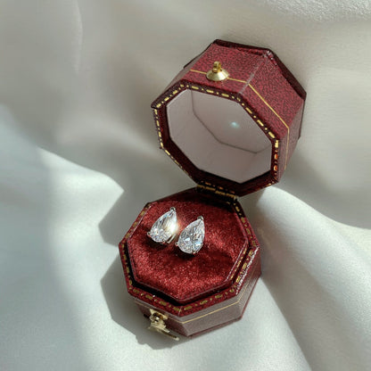 [Lumi Jewels]Ornate Water Drop Shape Earrings