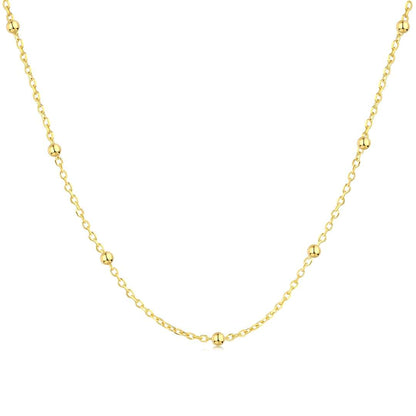 [Lumi Jewels]Small Bead Clavicle Chain Simple Necklace