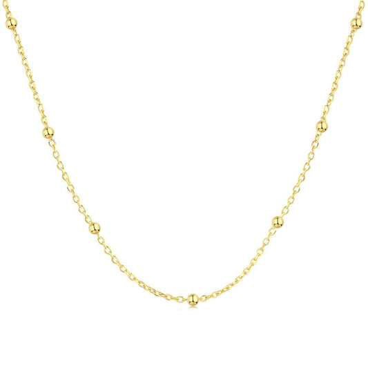 [Lumi Jewels]Small Bead Clavicle Chain Simple Necklace