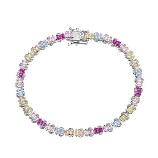 [Lumi Bijoux]Bracelet de soirée délicat et coloré taille émeraude