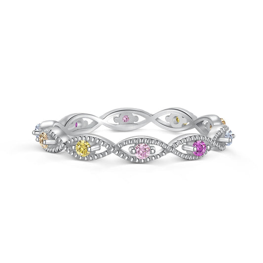 [Lumi Jewels]Elegant Energetic Round Cut Daily Ring