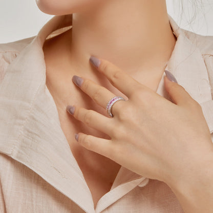 [Lumi Jewels]Ornate Colorful Radiant Cut Daily Ring