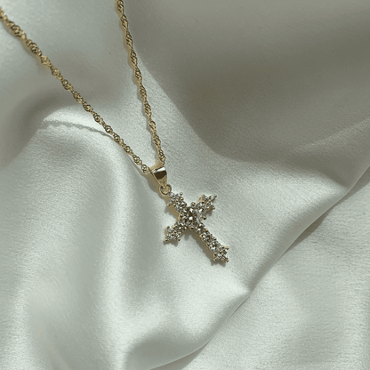 [Lumi Jewels]Delicate Cross Shape Necklace