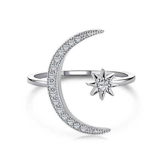 [Lumi Jewels]Eternity Moon & Star Ring