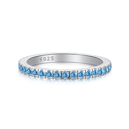 [Lumi Jewels]Delicate Sparkling Round Cut Daily Ring