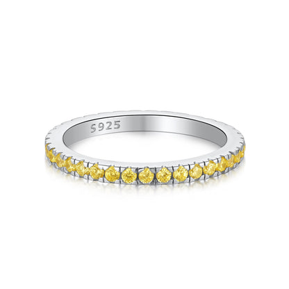 [Lumi Jewels]Delicate Sparkling Round Cut Daily Ring