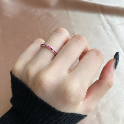[Lumi Jewels]Delicate Sparkling Round Cut Daily Ring