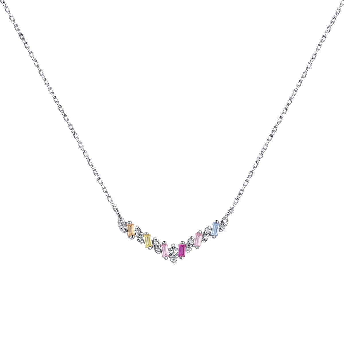 [Lumi Jewels]Dazzling Rainbow Necklace