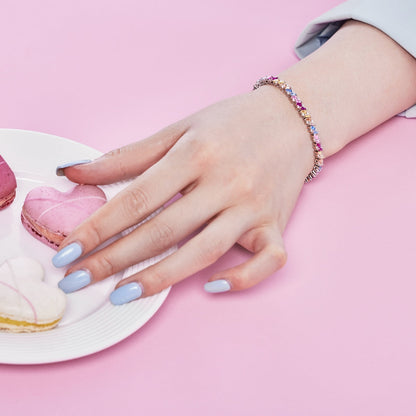 [Lumi Jewels]Ornate Sparkling Multi Cut Party Bracelet