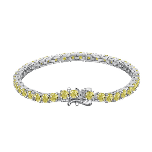 [Lumi Jewels]Ornate Dazzling Round Cut Tennis Bracelet