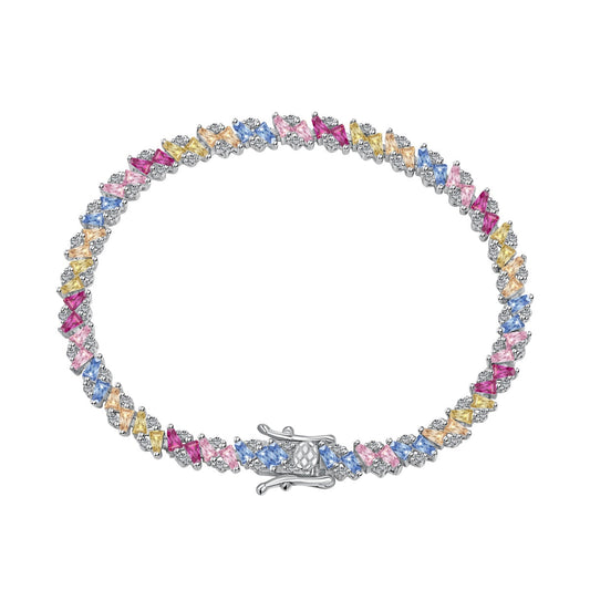 [Lumi Jewels]Bracelet de soirée multi-tailles étincelant orné